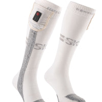 Chaussettes Chauffantes - Aerowhite | USB-C - Édition Sports d’Hiver | Fines & Résistantes