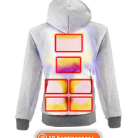 Veste Chauffante Hommes - Dual-Heating | USB - Gris