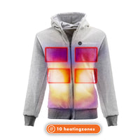 Veste Chauffante Hommes - Dual-Heating | USB - Gris