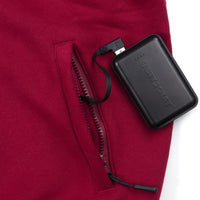Veste Chauffante Hommes - Dual-Heating | USB - Bordeaux