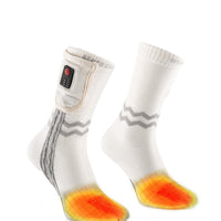 Chaussettes Chauffantes - Aerowhite | USB-C - Édition Sport | Fines & Résistantes