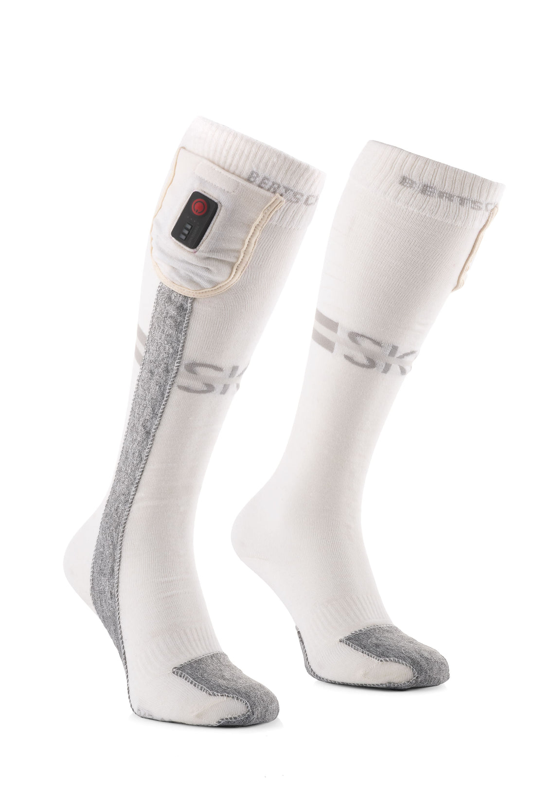 Chaussettes Chauffantes - Aerowhite | USB-C - Édition Sports d’Hiver | Fines & Résistantes