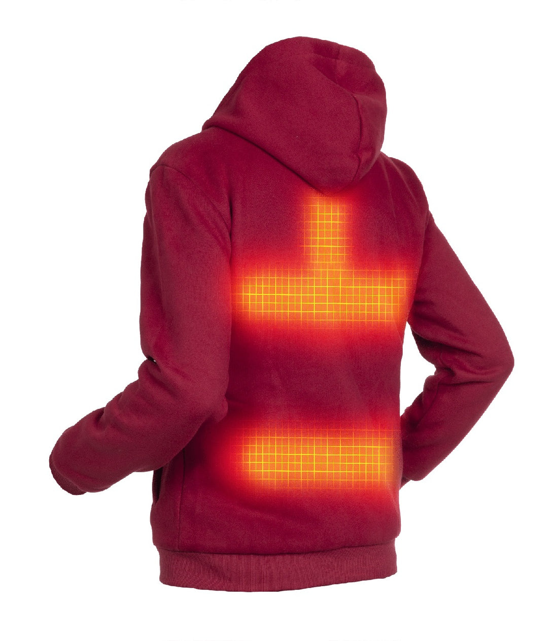 Veste Chauffante Hommes - Dual-Heating | USB - Bordeaux