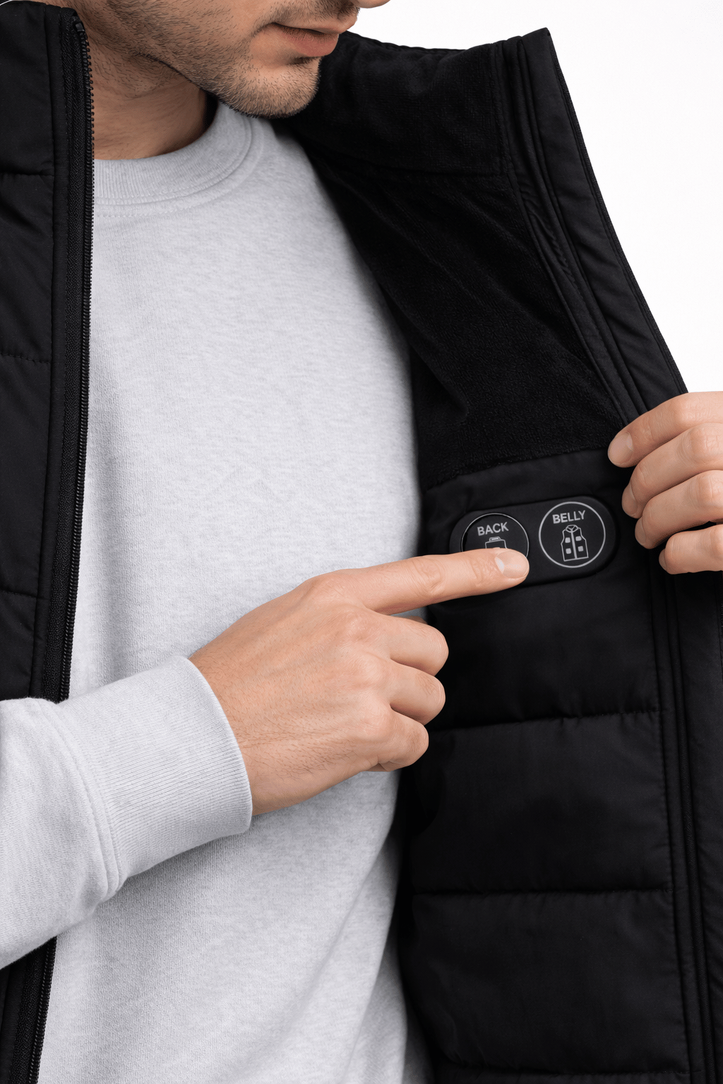 Gilet chauffant doudoune pour homme – Dual Heating