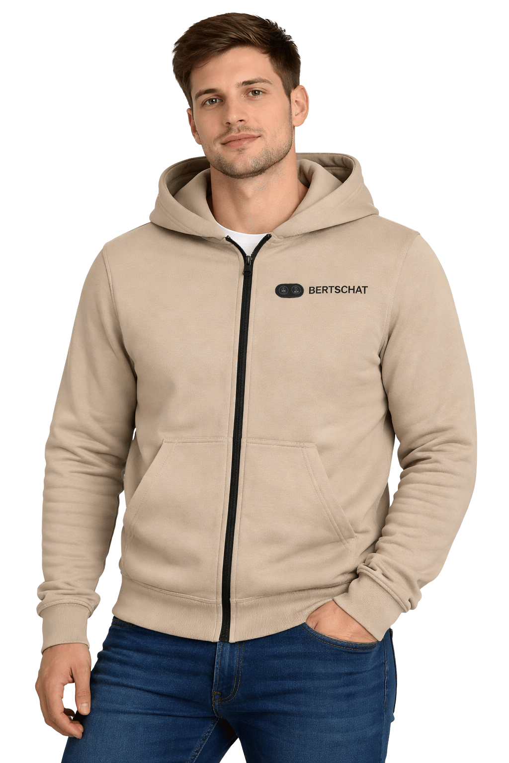 Veste Chauffante Hommes - Dual-Heating | USB - Beige