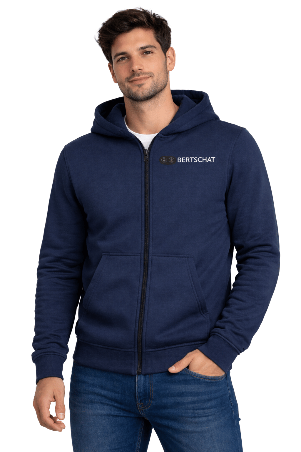 Veste Chauffante Hommes - Dual-Heating | USB - Bleu Marine
