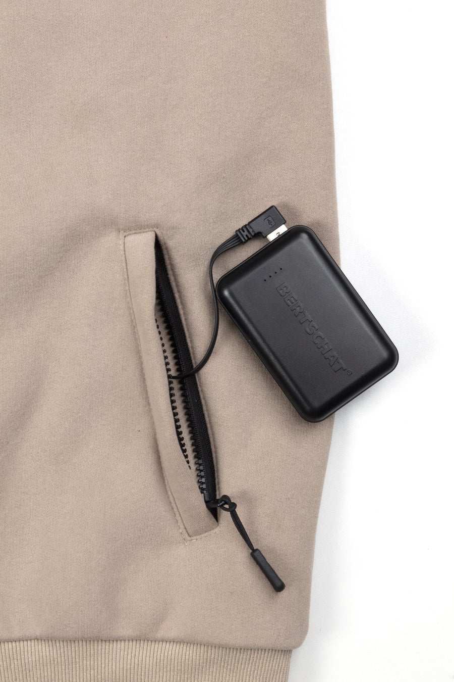 Veste Chauffante Hommes - Dual-Heating | USB - Beige